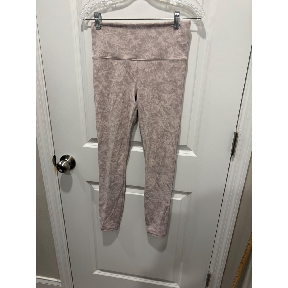 Athleta Womens Elation Textured Tight Floral Purple Size M
